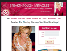 Tablet Screenshot of breakthroughmiracles.com